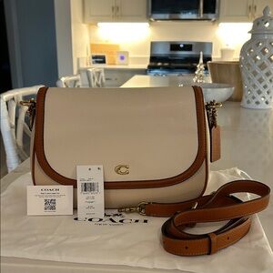 Coach legacy shoulder bag in color block NWOT